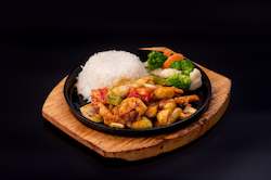 Rice On Hot Plate: HP2 - STIR FRIED SEAFOOD ON RICE