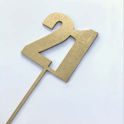 Cake Toppers: Numeric Cake Topper