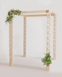 Wooden furniture: wedding arch