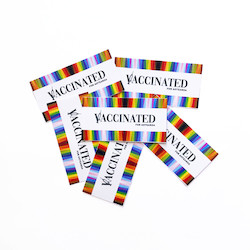 Stickers: Rainbow Vaccinated for Aotearoa Sticker
