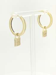 Moon Jewels Collection: L + L Earrings - 14K Yellow gold vermeil