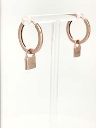 Moon Jewels Collection: L + L Earrings - 14K Rose gold vermeil