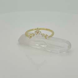 Moon Jewels Collection: Ivy stacker - 14K Yellow gold vermeil