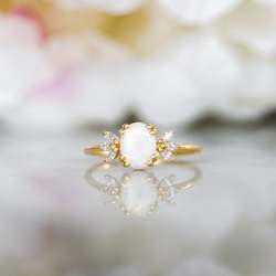 La Kaiser: Opal & Diamond Treasured Love Ring