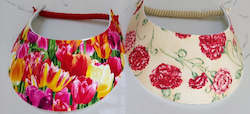 Accessories: Sun Visors - Carnations and Tulips