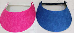 Accessories: Sun Visors - Hot Pink and Navy Blue