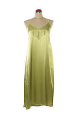 Silk Satin Candy Nightdress - Green