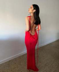 Midi Maxi Dresses: Cristina Gown Red(M)