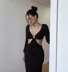 Midi Maxi Dresses: Sienna Dress Black (2)