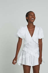 Mini Dresses: Jones Dress 2.0 White (8)