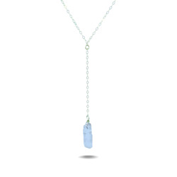 Jewellery: Lucia Drop | Sterling Silver Quartz Point Necklace