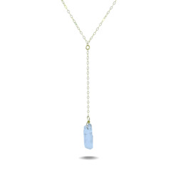 Jewellery: Lucia Drop | Gold Filled Quartz Point Necklace