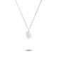 Lucia | Sterling Silver Raw Rose Quartz Necklace