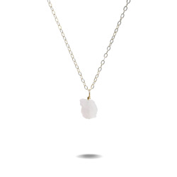 Lucia | Gold Filled Rose Quartz Necklace