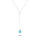 Lucia Drop | Sterling Silver Quartz Crystal Drop Necklace