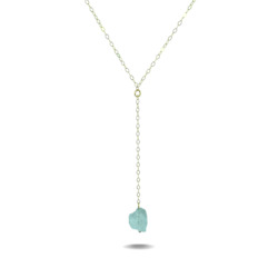 Lucia Drop | Gold Filled Quartz Crystal Drop Necklace