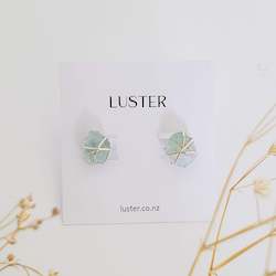 Jewellery: Limited Edition | Aquamarine Sterling Silver Wrapped Studs