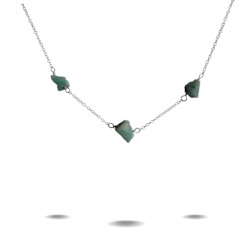 Lola | Silver Amazonite Choker Necklace