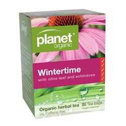 Health food wholesaling: Wintertime Organic Tea 25pk