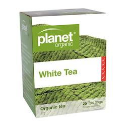 Health food wholesaling: White Organic Tea 25pk
