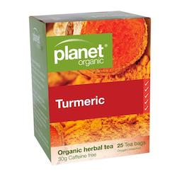 Health food wholesaling: Turmeric Organic Tea 25pk