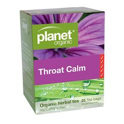 Health food wholesaling: Throat Calm Organic Tea 25pk