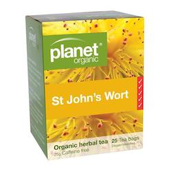 Health food wholesaling: St John's Wort Organic Tea 25pk