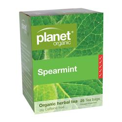 Health food wholesaling: Spearmint Organic Tea 25pk
