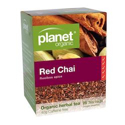 Health food wholesaling: Red Chai Organic Tea 25pk