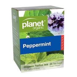 Health food wholesaling: Peppermint Organic Tea 25pk