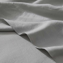 Ravello Linen Flat Sheet - Silver