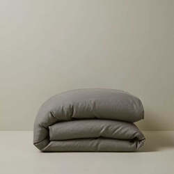 Furniture: Ravello Linen Quilt - Charcoal