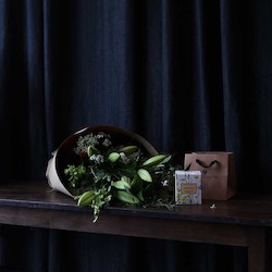 Furniture: Seasonal Blooms and Candle