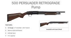 Mossberg 500 Retrograde Pump action shotgun