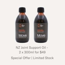 Health food wholesaling: Move - NZ Joint Support Hemp Oil