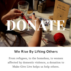 Clothing: Donate to Make Give Live