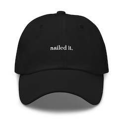 Manicure Merch: MANIcure Dad Hat - Nailed It (Discreet Logo)