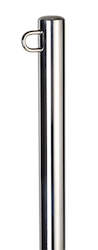Boating Accesories: Stainless Steel Ski pole kit includes pole, flat mounting plate & quick release base