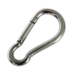 Fishing Accesories: Carabiner M5 Stainless Steel Without Eyelet