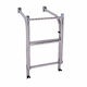 Stainless Steel 90 degree platform ladder come with extension