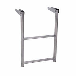 Stainless Steel Ladders: Stainless Steel 2 Step folding ladder complete with hinge 285mm