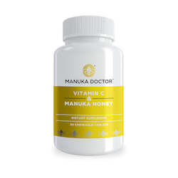 Supplements: Vitamin C & Manuka Honey - 30 Chewable Tablets