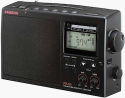 Sangean Radios: Sangean PR-D3B AM/FM Radio, mains or battery with clock and alarm, 10 Station presets