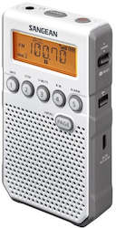 Sangean Radios: Sangean DT-800WH AM/FM Personal stereo radio with ear phones, plus speaker, rechargeable.