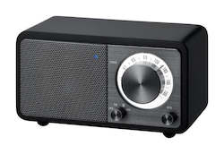 Sangean WR-7BK Genuine Mini Bluetooth speaker with FM tuner, rechargeable 36Hr battery Matt Black