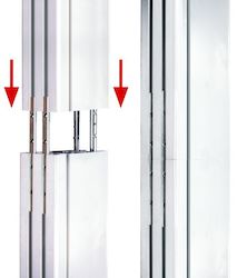 ADM-P600 600mm aluminium vertical column & joining kit