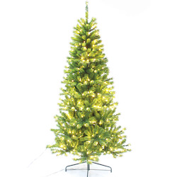 Christmas Trees And Decor: Rocky Mountain Slim Spruce with Lights 7.5ft