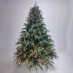 Christmas Trees And Decor: Natural Fir 7.5ft with Lights