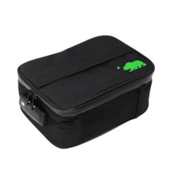 Accessories: Cali Soft Case Large - Black with Green Logo