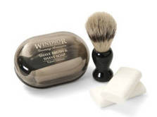 Gift: Windsor Shave Brush & Soap Travel Set